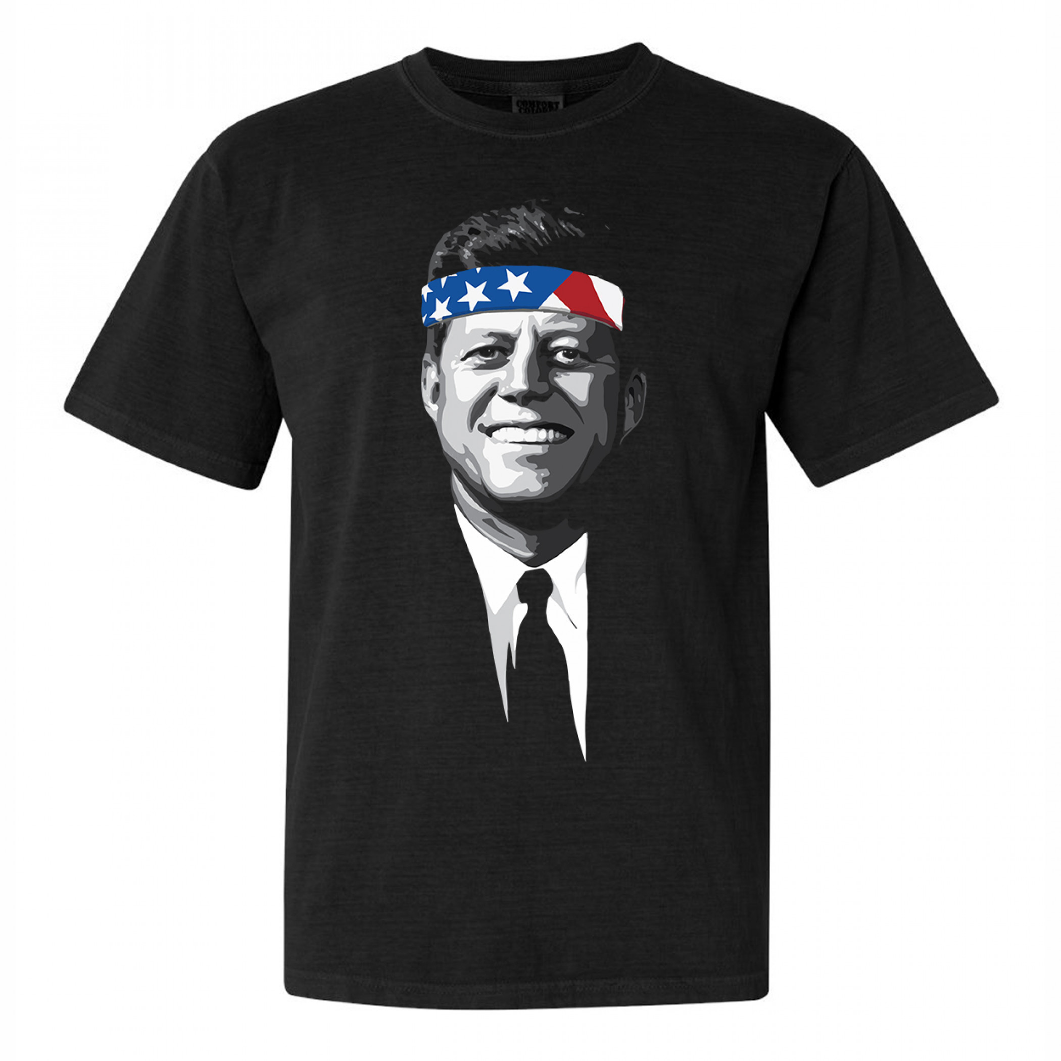 Rowdy JFK American Flag Bandanna T-Shirt
